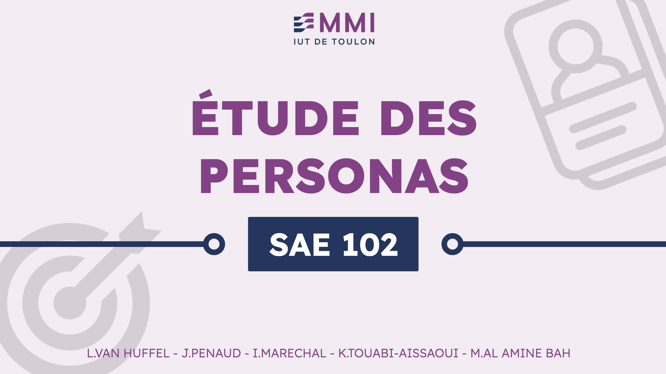 Étude Personas